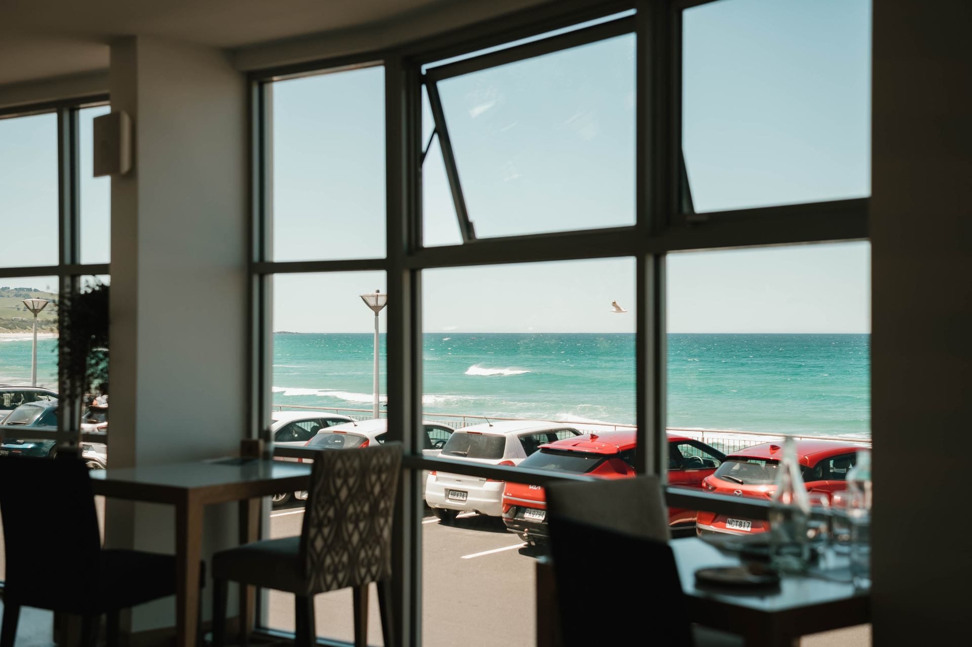 Ocean view from restaurant